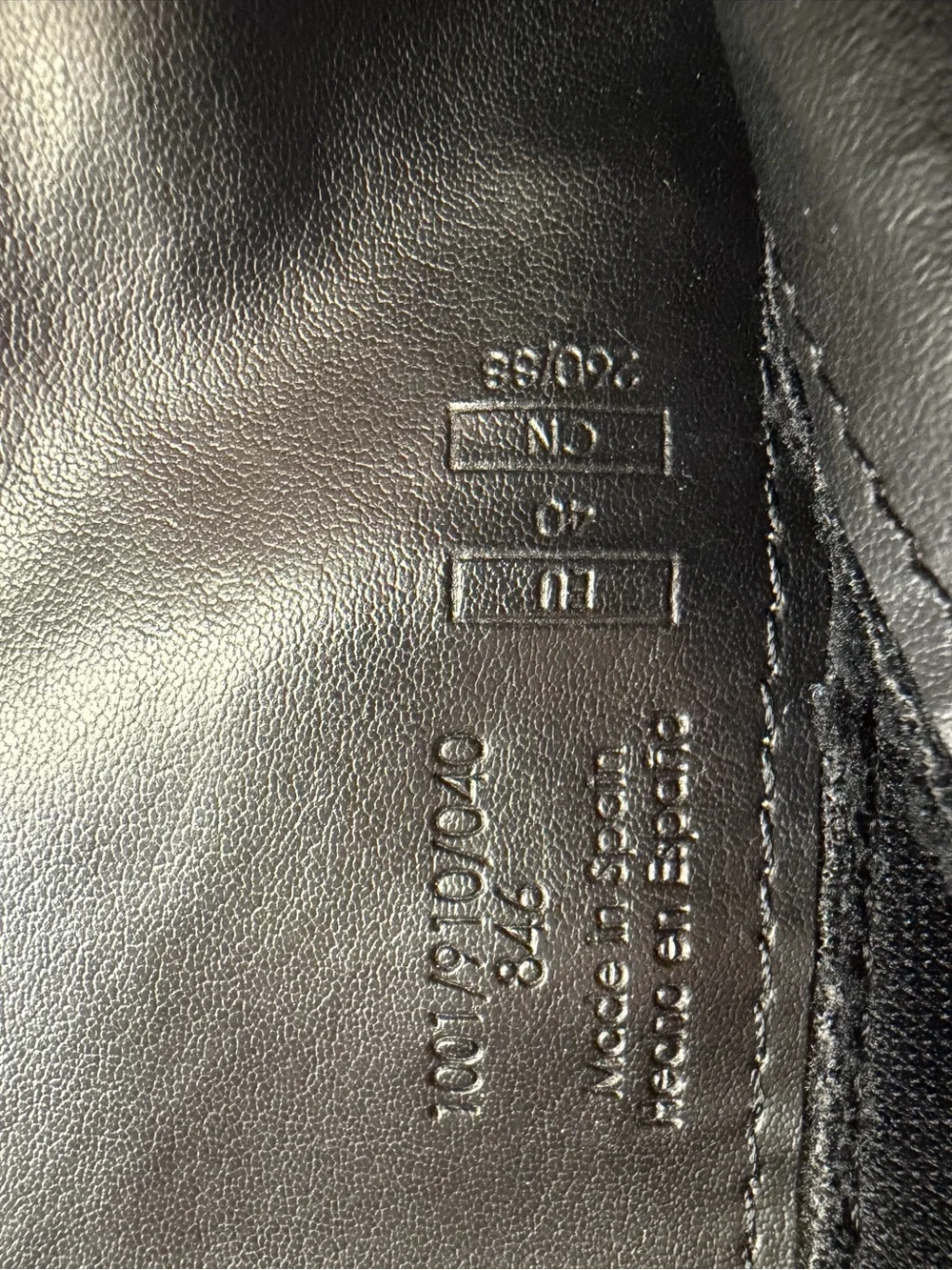Zara Black Leather Over-the-Knee Boots-Size 40